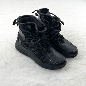 Nike Tanjun High Rise Sneaker Boot Women's 10.5 Triple Black AO0355-004 No Box